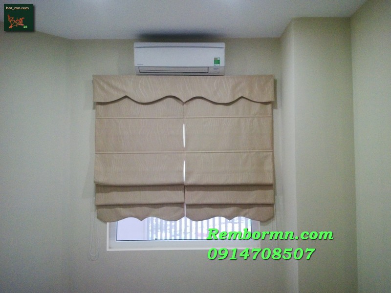 Rèm roman vải trơn