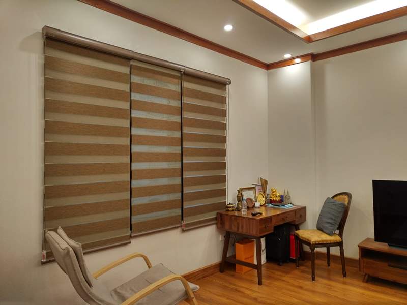rèm cầu Vồng chia theo ô cửa