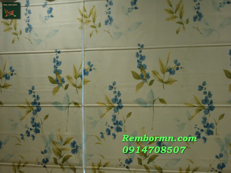 rèm roman xanh dương rem roman