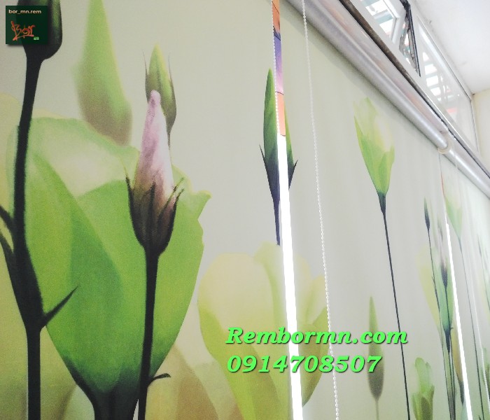 rèm tranh rèm cuốn tranh