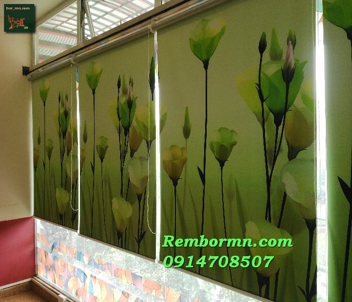 rèm tranh rèm cuốn tranh