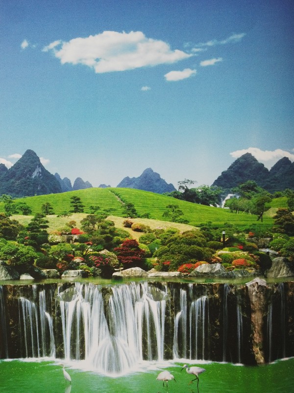 rèm in tranh rèm cuốn tranh