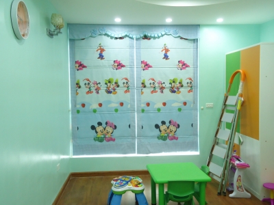 Rèm cho phòng em bé với nhiều hình ảnh và màu sắc
